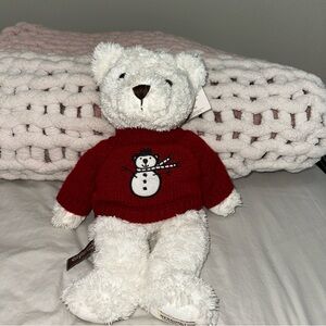 Cheesecake Factory Herrington Teddy Bear Plush Red Christmas Sweater 2007